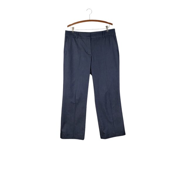 Talbots Newport Pant Blue Stretch Trouser Pants Polished Career Womens Size 14 - Picture 1 of 8